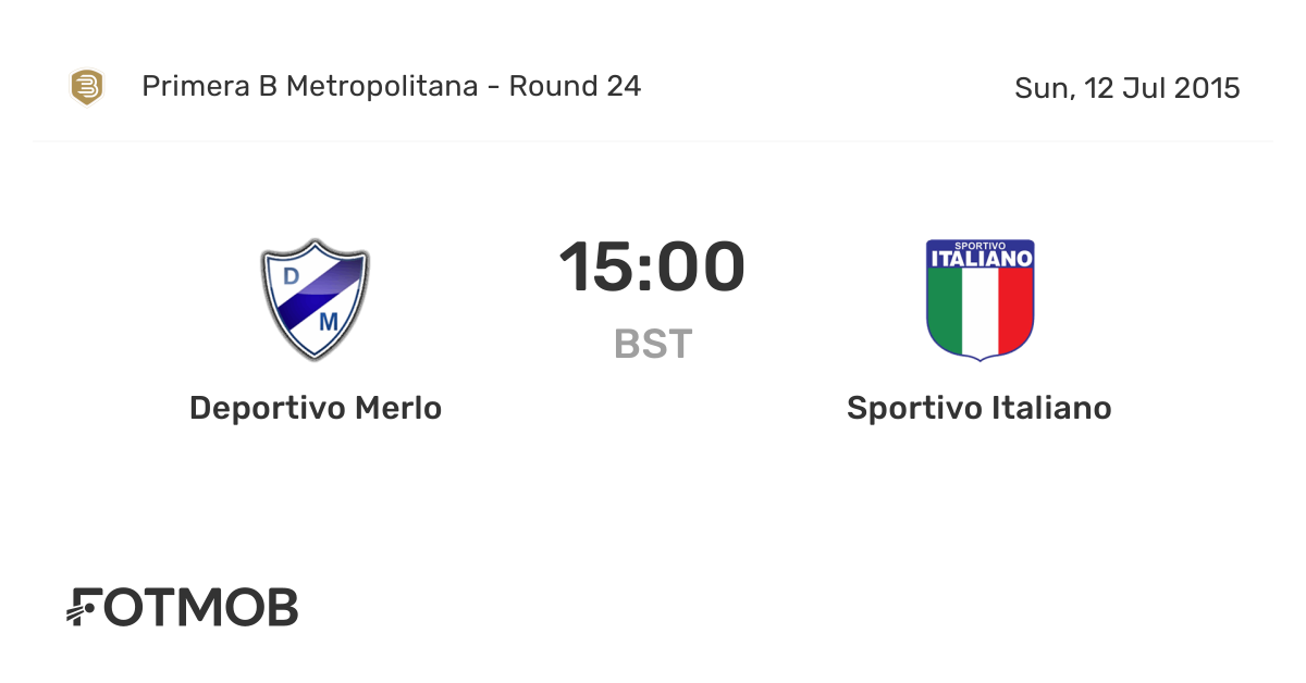 Deportivo Merlo - Statistics and Predictions