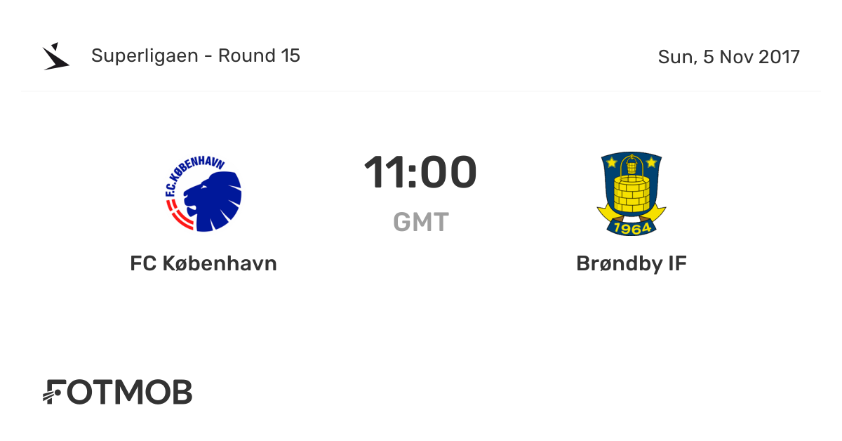 Fc København Vs Brøndby If Live Score Predicted Lineups And H2h Stats 8271