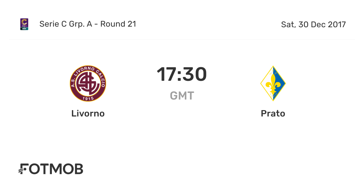 Livorno vs Prato live score predicted lineups and H2H stats