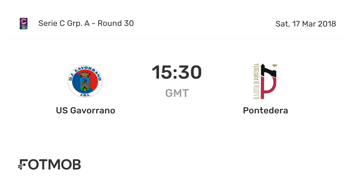 US Gavorrano vs Pontedera live score predicted lineups and H2H