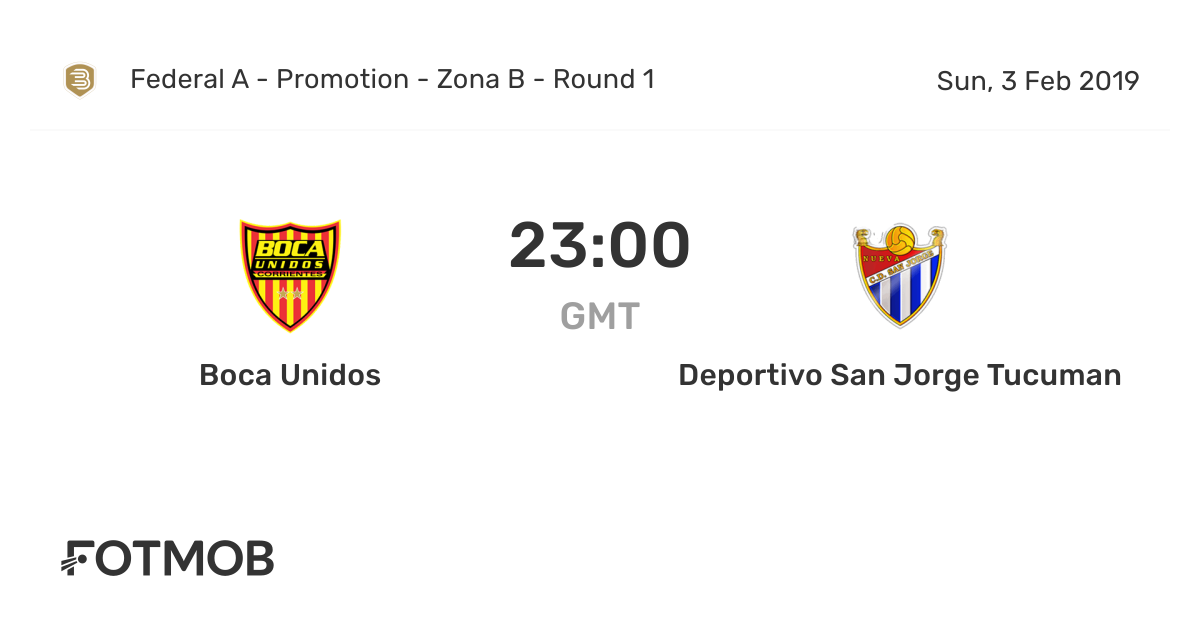 Boca Unidos vs Deportivo San Jorge Tucuman live score predicted