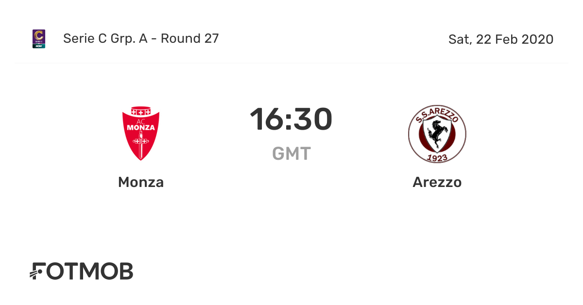 Monza vs Arezzo live score predicted lineups and H2H stats