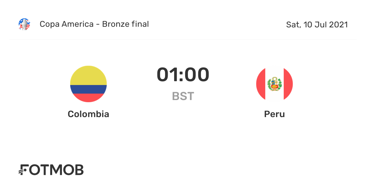 Colombia vs Peru live score, predicted lineups and H2H stats.