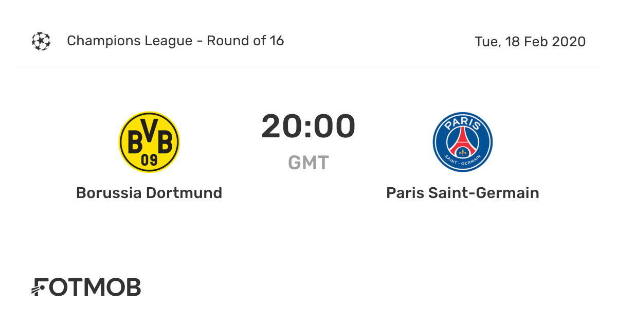 Borussia Dortmund vs Paris SaintGermain live score, predicted