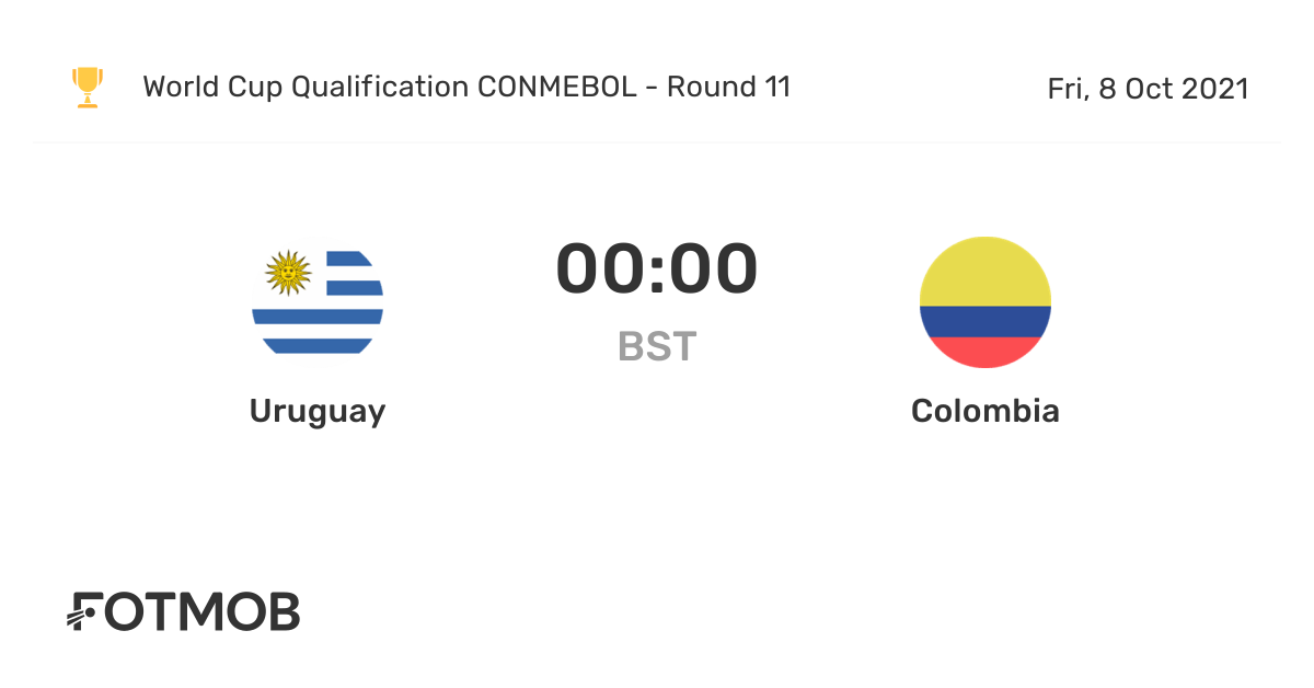 Uruguay vs Colombia live score, predicted lineups and H2H stats.