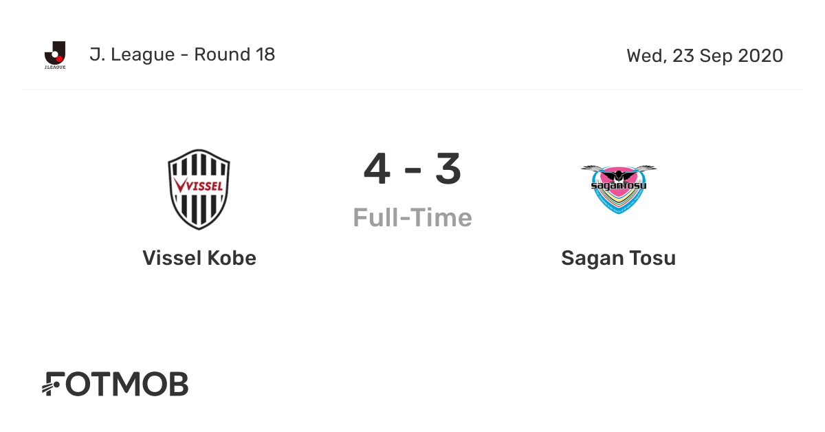 Vissel Kobe vs Sagan Tosu live score, predicted lineups and H2H stats.