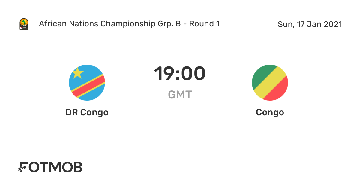 DR Congo vs Congo live score, predicted lineups and H2H stats.