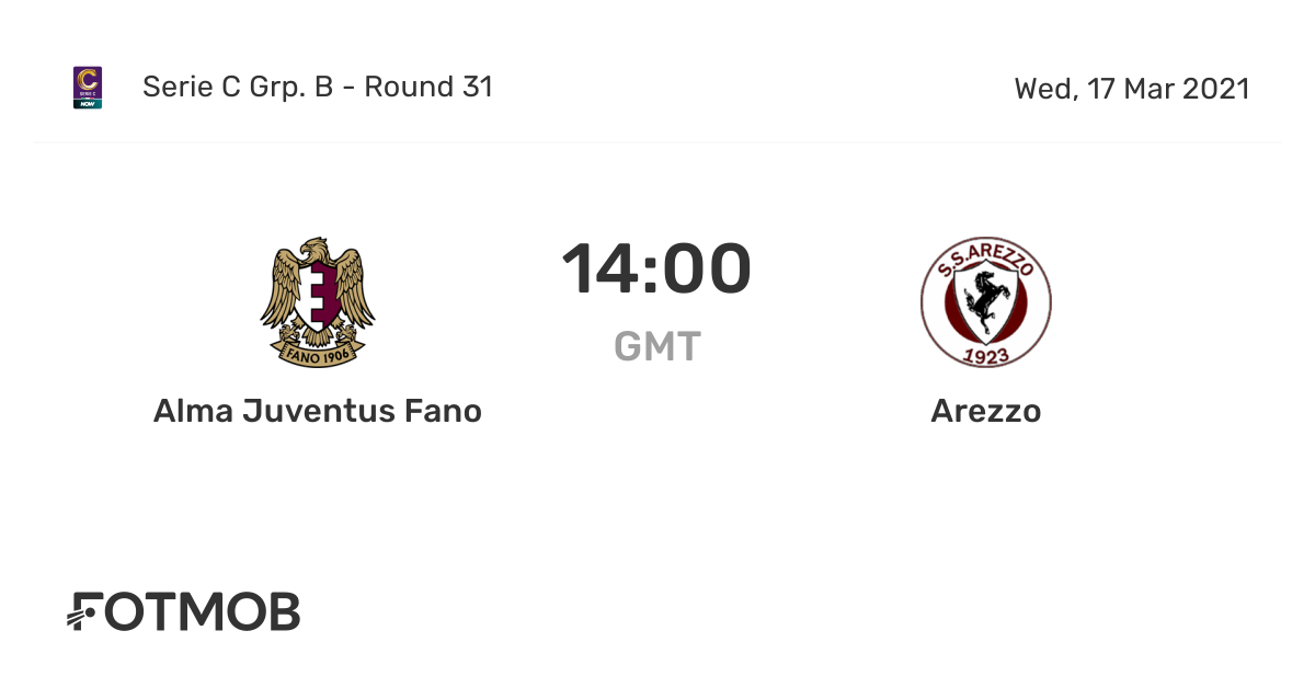 Alma Juventus Fano vs Arezzo live score predicted lineups and