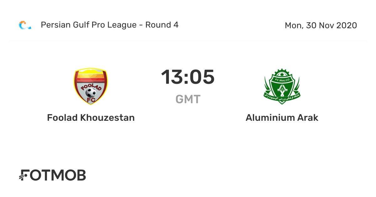 Foolad Khuzestan X Aluminium Arak: Resultados ao vivo