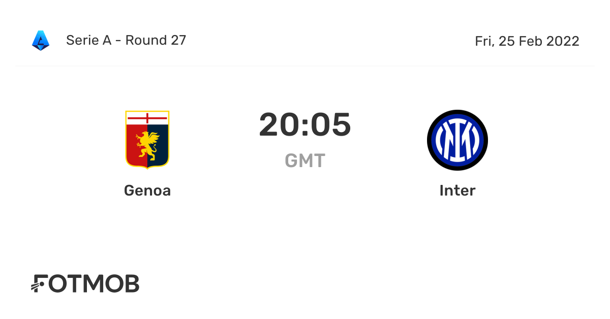 Inter vs genoa live