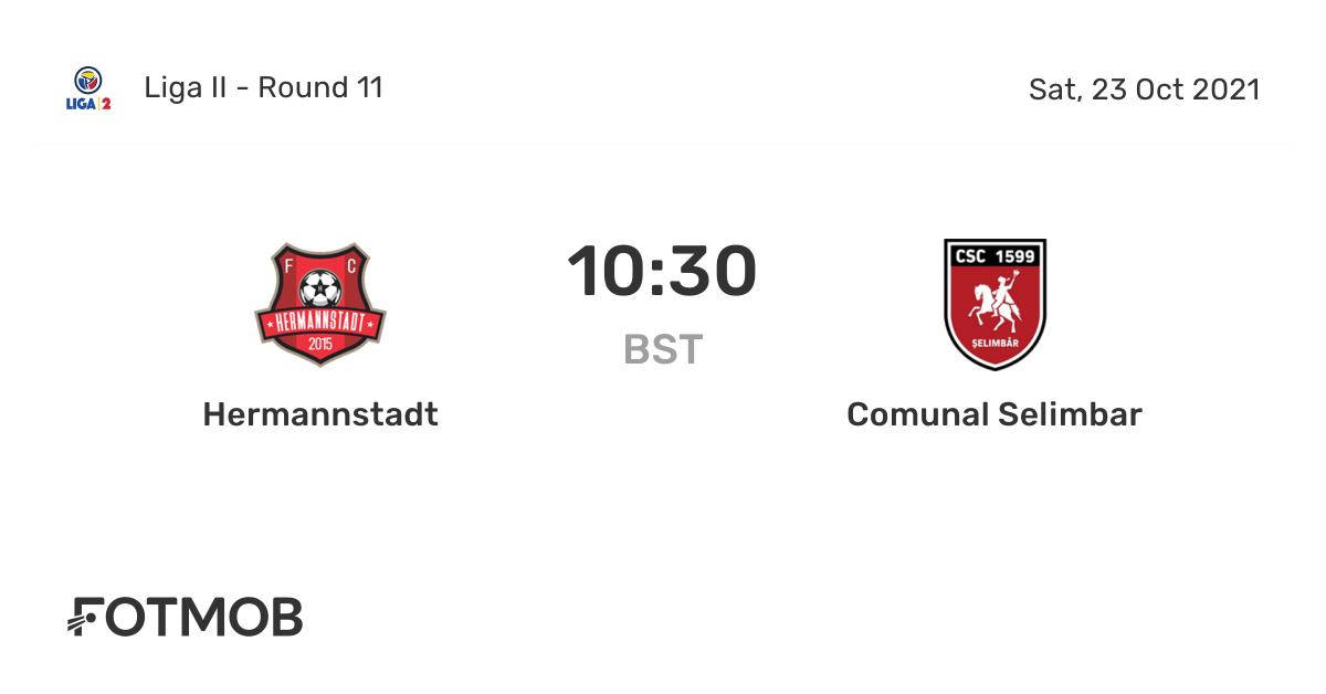 Hermannstadt vs Steaua Bucuresti - live score, predicted lineups and H2H  stats.