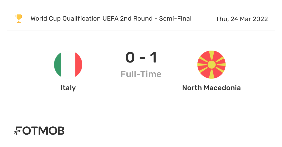 Italy vs North Macedonia, World Cup Qualification UEFA 2nd Round on Thu