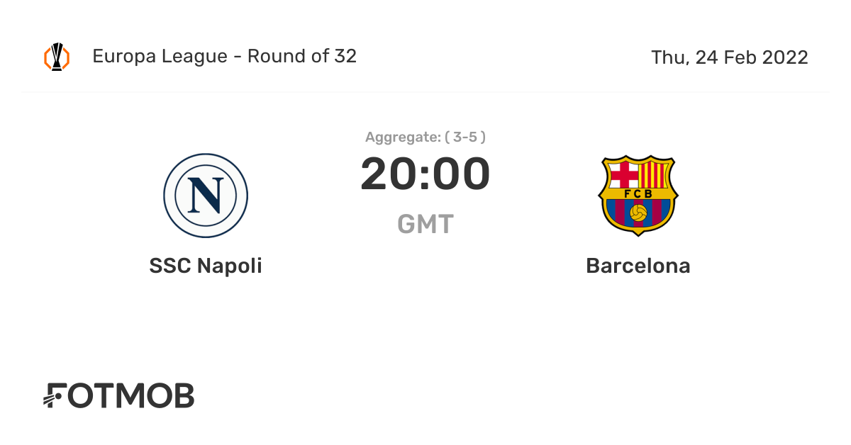 Napoli vs Barcelona live score, predicted lineups and H2H stats.