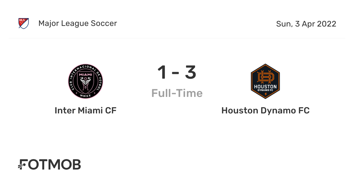 Inter Miami CF vs Houston Dynamo FC live score, predicted lineups and