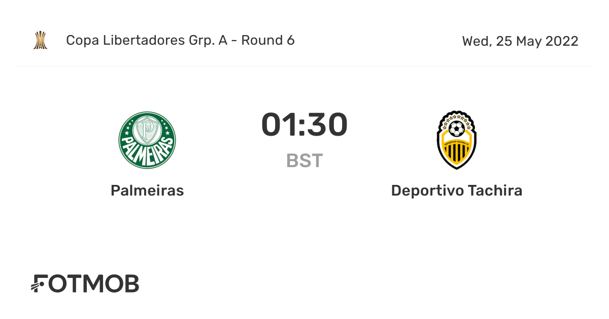 Deportivo Tachira vs Palmeiras prediction, preview, team news and more