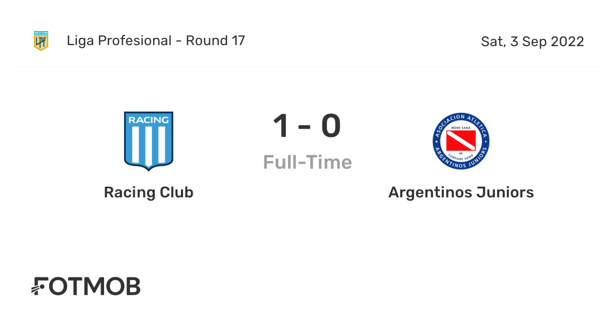Racing Club vs Argentinos Juniors live score, predicted lineups and
