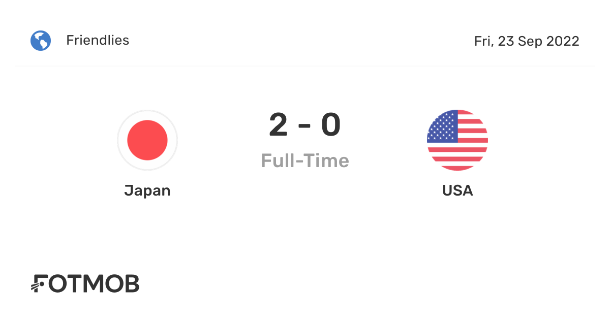 Japan vs USA live score, predicted lineups and H2H stats.