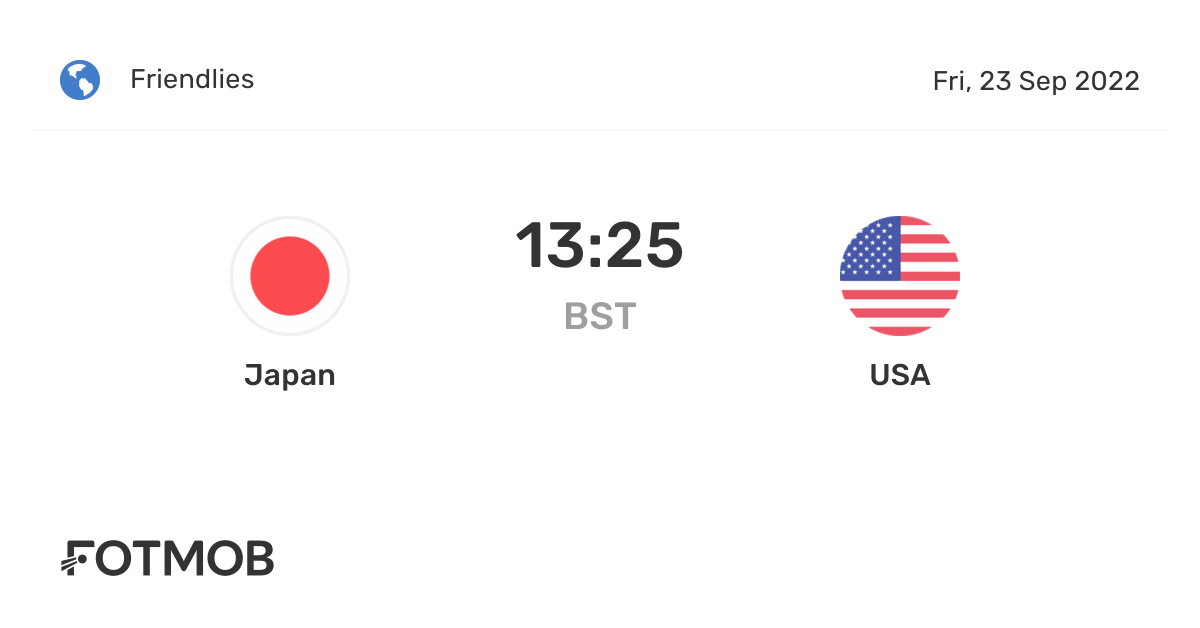 Japan vs USA live score, predicted lineups and H2H stats