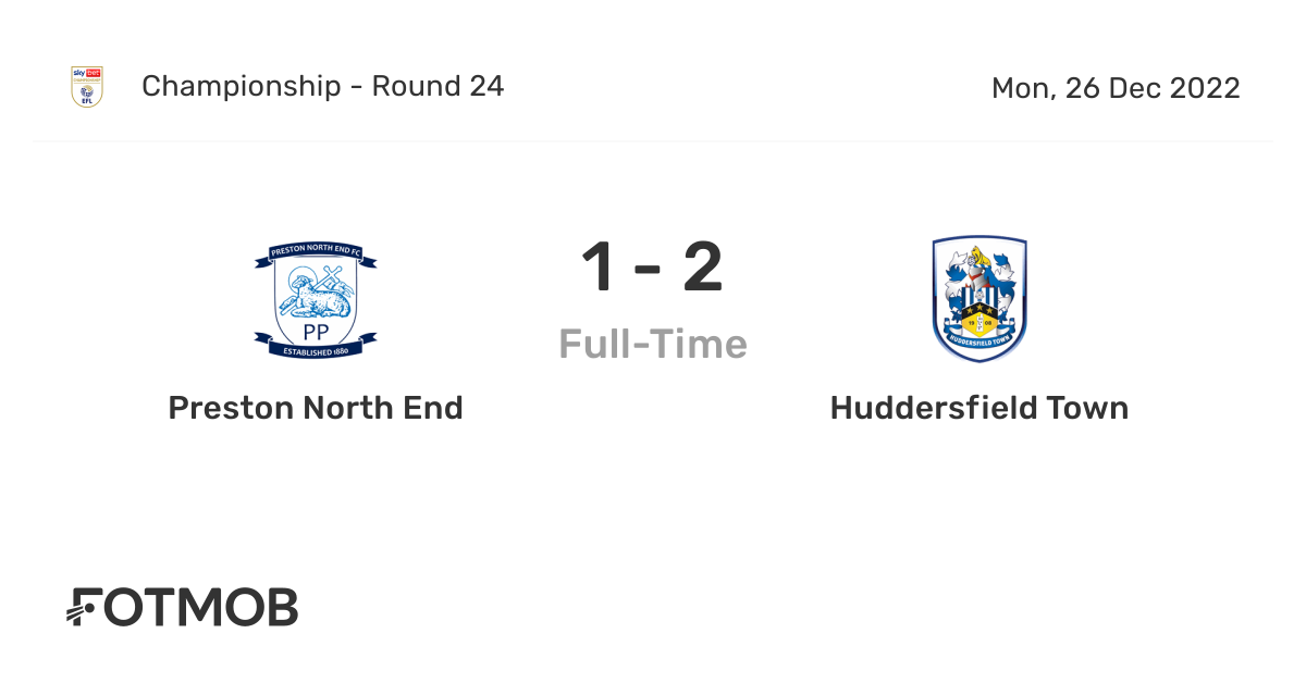 Preston North End vs Huddersfield Town live score, predicted lineups
