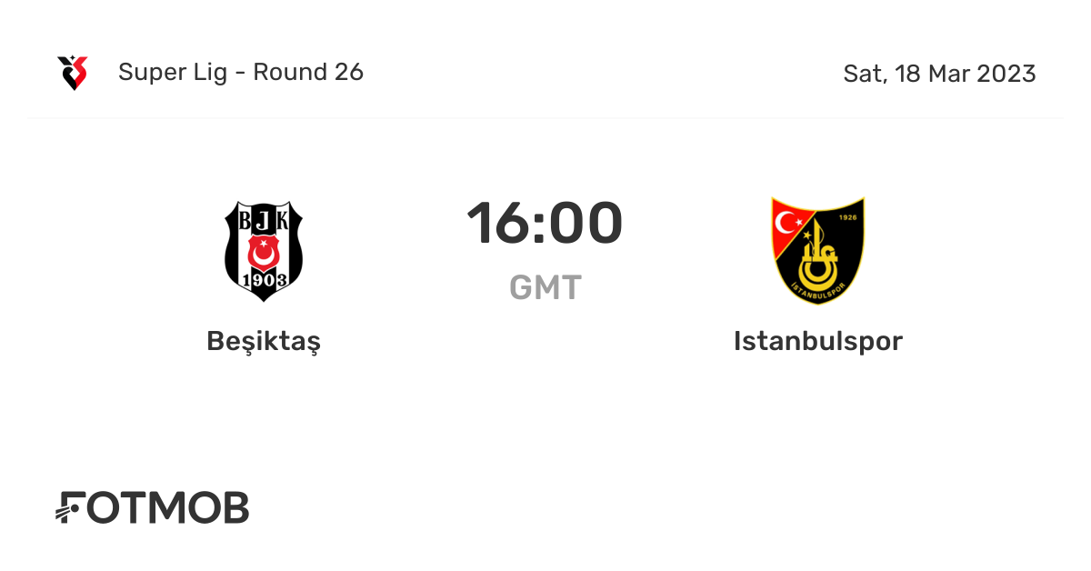 3-1 Beşiktaş vs İstanbulspor: scores Today Live 18 March 2023 16:00