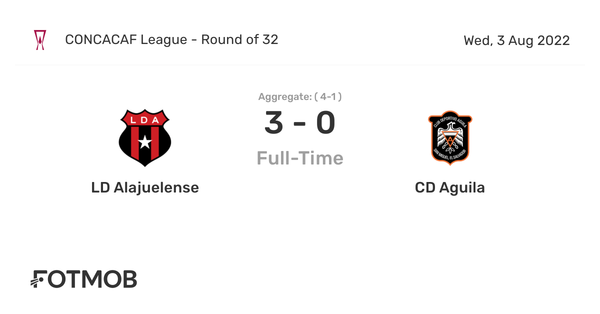 LD Alajuelense vs CD Aguila - live score, predicted lineups and H2H stats.