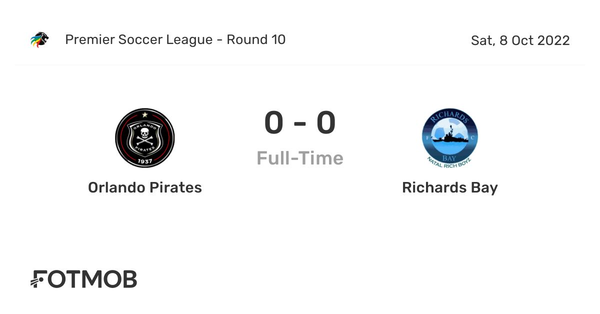 Orlando Pirates vs Richards Bay live score, predicted lineups and H2H