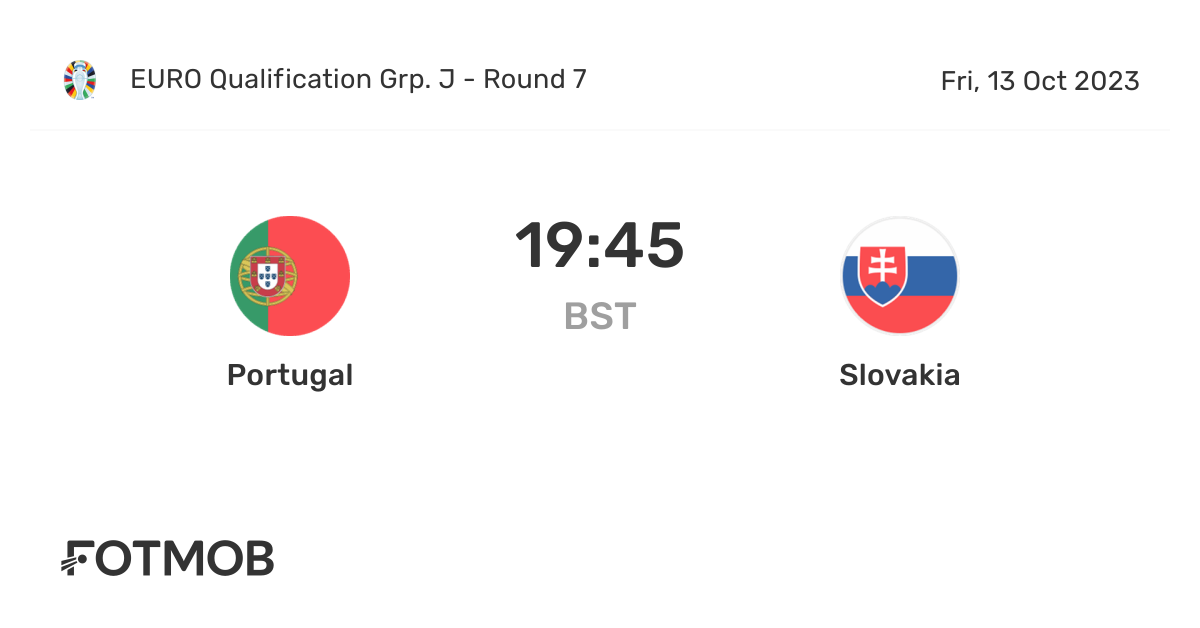 Portugal vs slovakia live