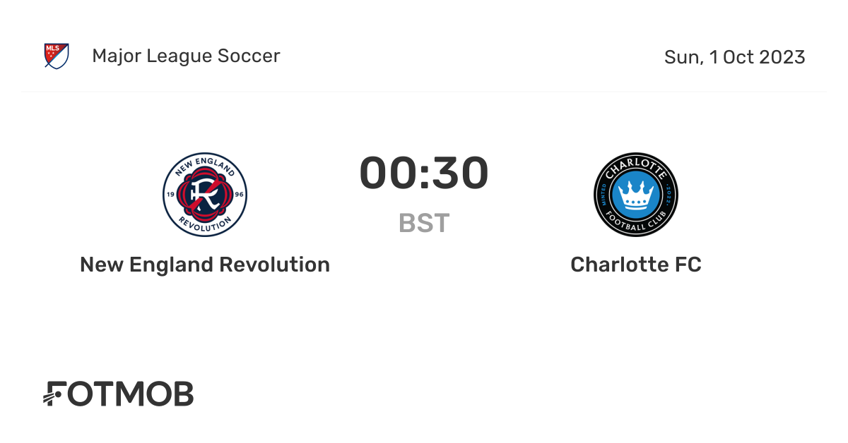 Match Preview: Charlotte FC at New England Revolution