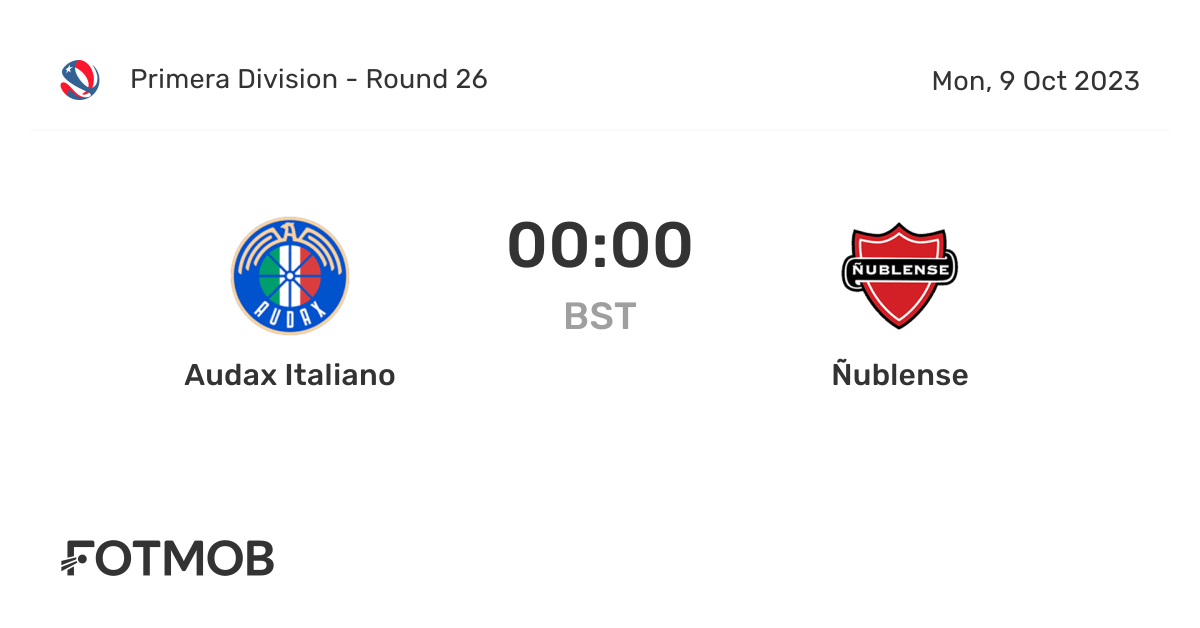 Ñublense vs. Audax Italiano - 14 July 2023 - Soccerway