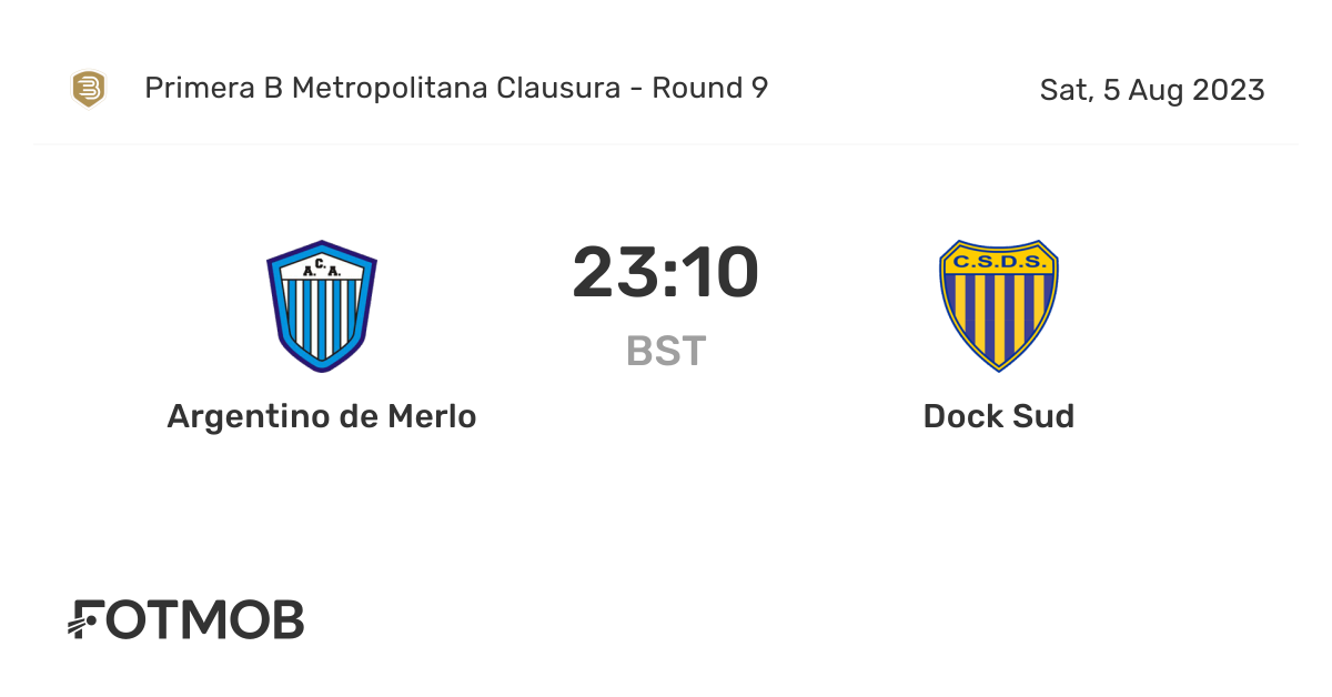 CA Talleres de Remedios vs Argentino de Merlo - Head to Head for