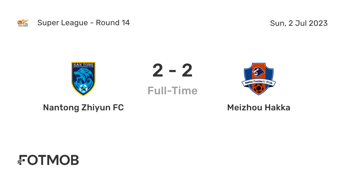 Nantong Zhiyun FC vs Meizhou Hakka live score, predicted lineups and