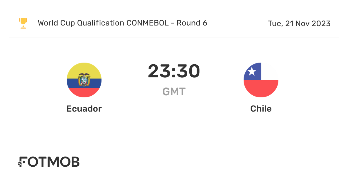 Ecuador vs Chile live score, predicted lineups and H2H stats