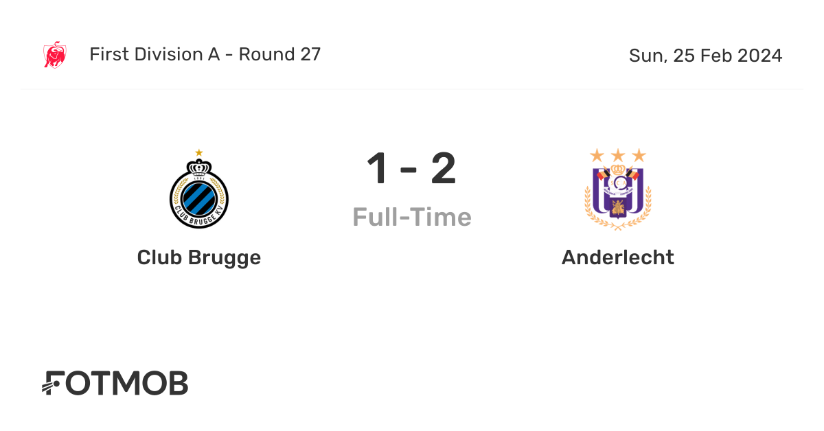 ▶️ Club Brugge vs Anderlecht Live Stream & on TV, Prediction, H2H