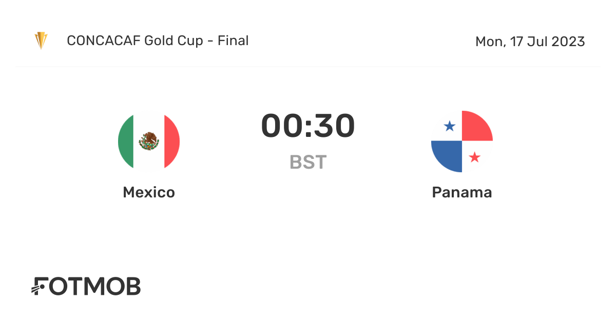 Mexico vs Panama live score, predicted lineups and H2H stats.