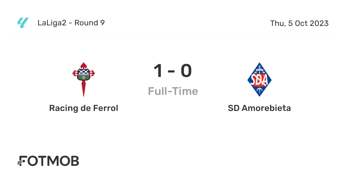 Racing de Ferrol vs SD Amorebieta live score, predicted lineups and