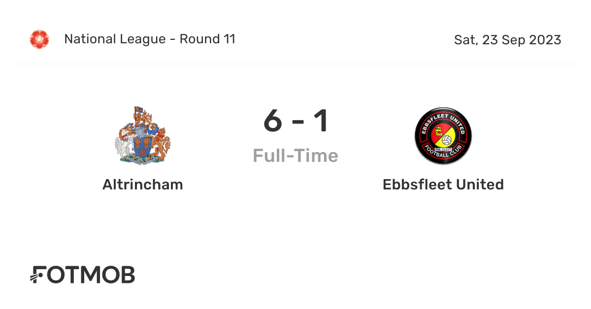 Altrincham FC v Ebbsfleet