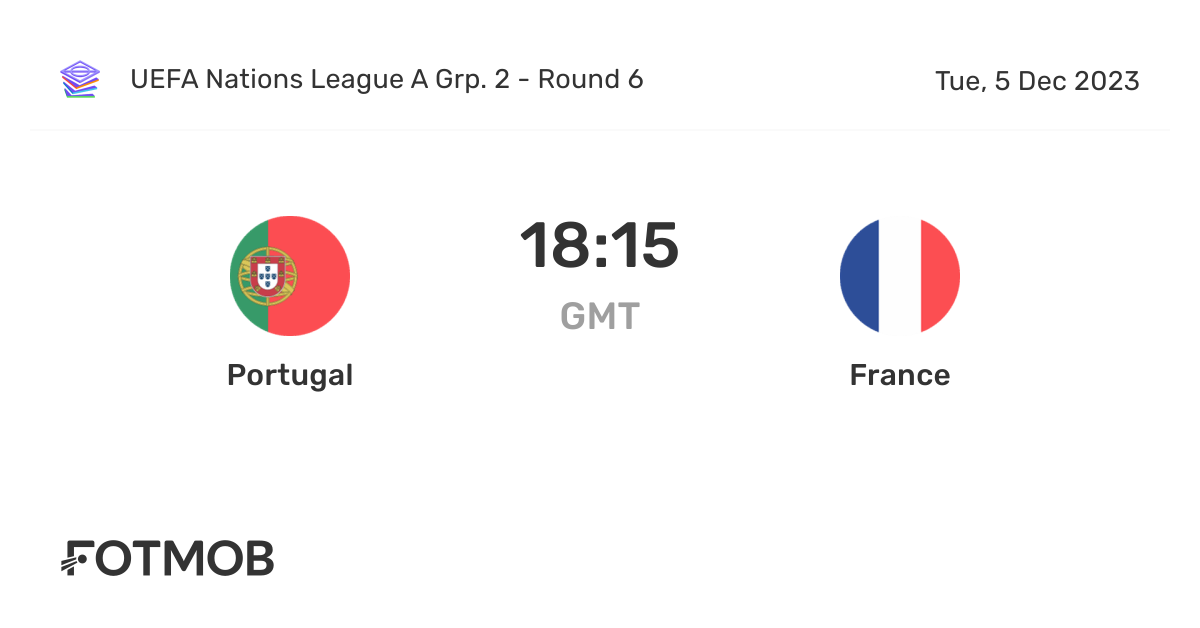 Portugal vs France live score, predicted lineups and H2H stats