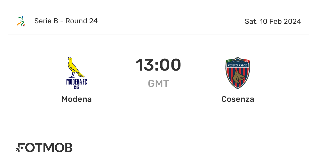 COSENZA - MODENA - Modena FC