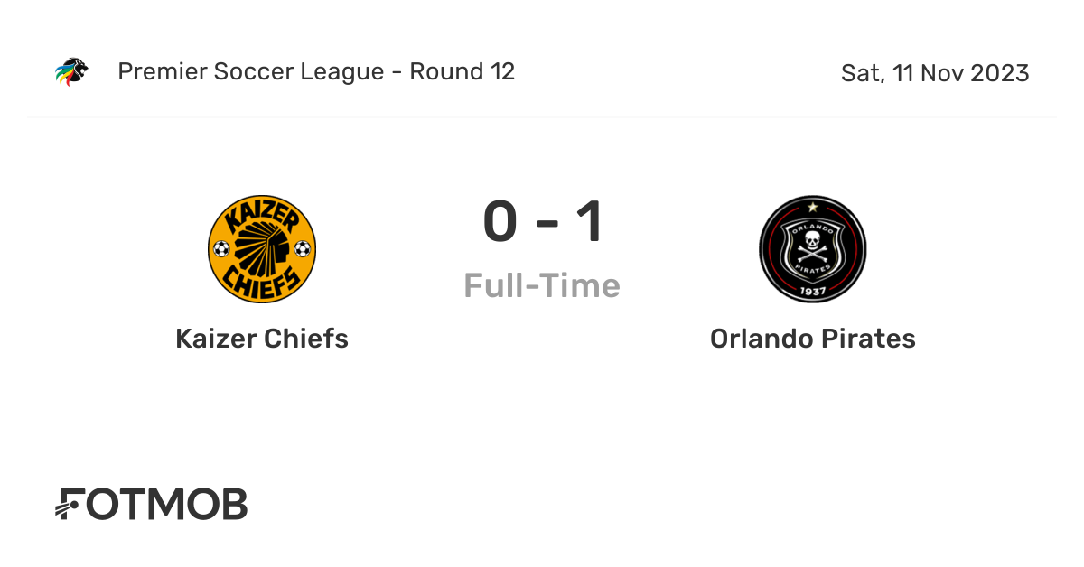 Orlando Pirates v Kaizer Chiefs: Starting XIs - Soccer24