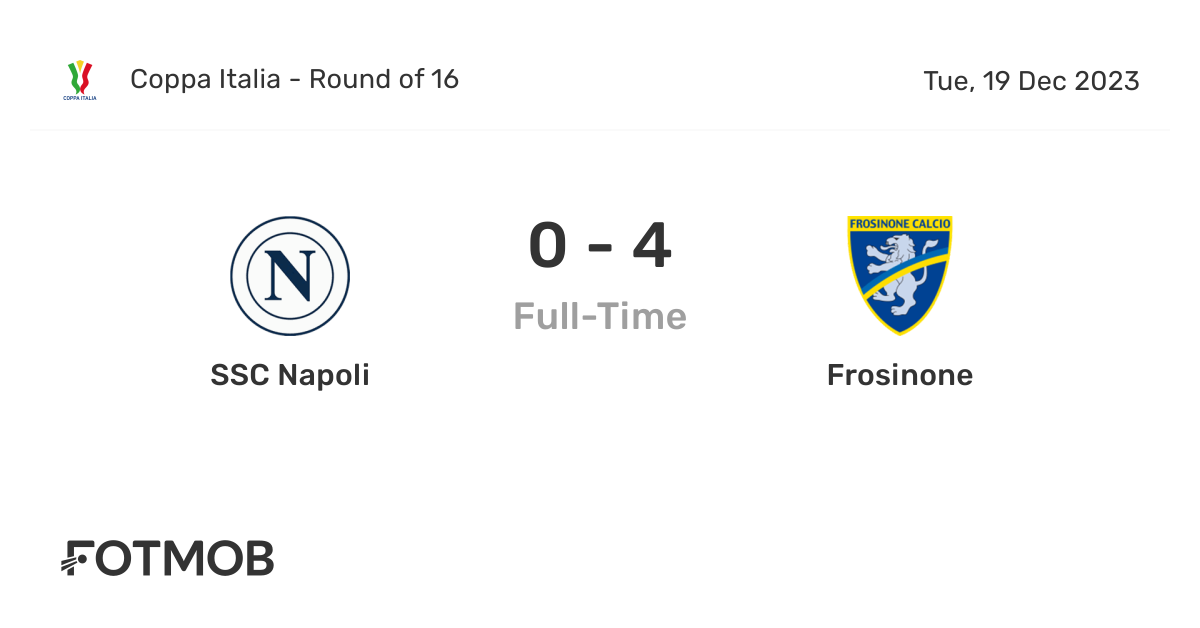 Napoli vs Genoa live score, H2H and lineups