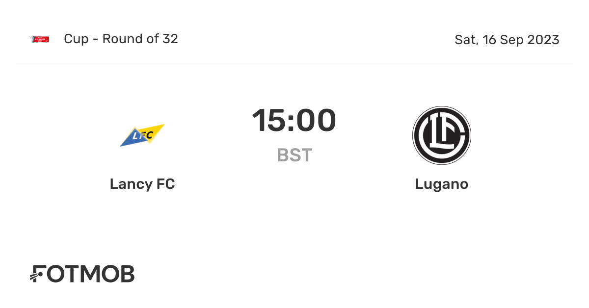 Como vs FC Lugano live score, H2H and lineups