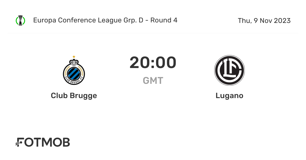 Bruges - Lugano - 2:0. Conference League. Match review, statistics (Nov.  10, 2023) —