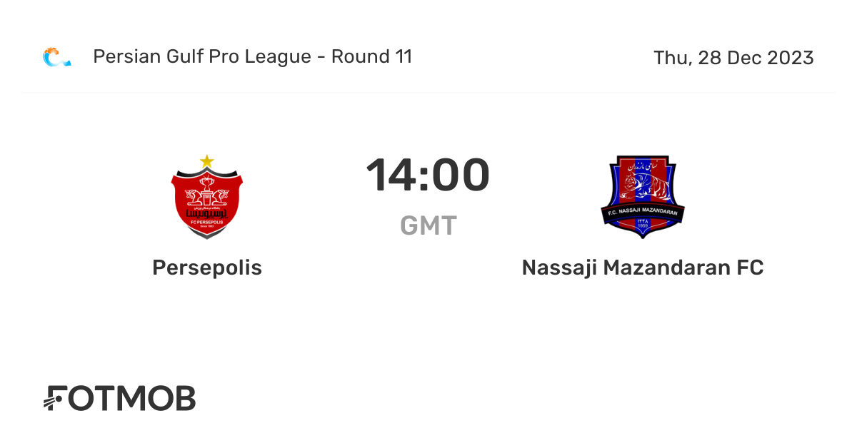 Nassaji Mazandaran x Sepahan 29/10/2023 na Persian Gulf Pro Liga