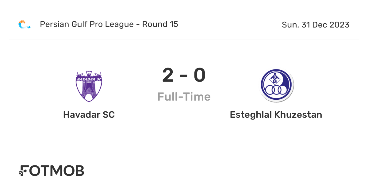 Esteghlal Khuzestan vs Sepahan» Predictions, Odds, Live Score & Stats