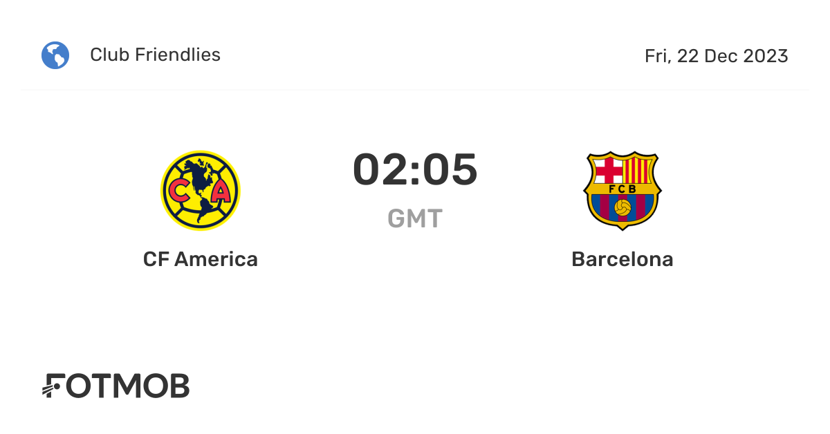 CF America vs Barcelona live score, predicted lineups and H2H stats