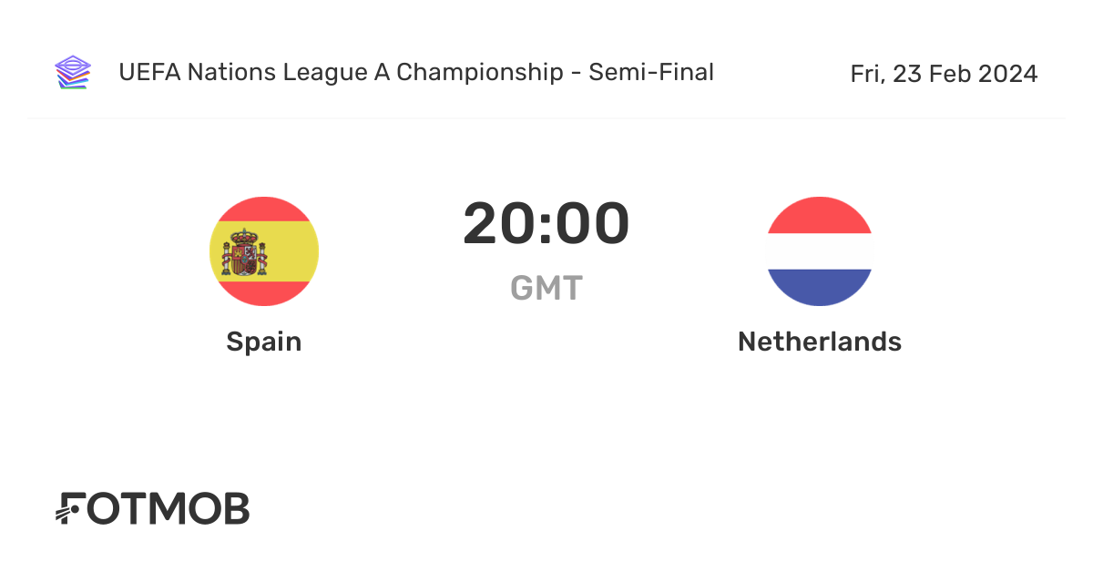 Spain vs Netherlands live score, predicted lineups and H2H stats