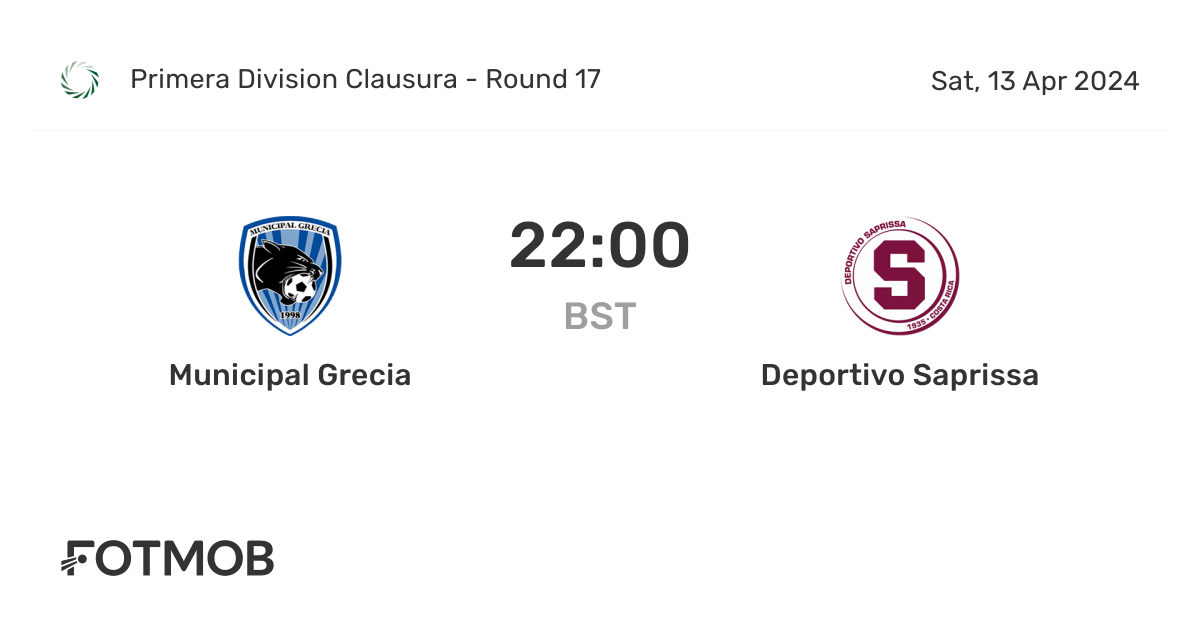 AD Municipal Liberia vs Municipal Grecia - live score, predicted lineups  and H2H stats