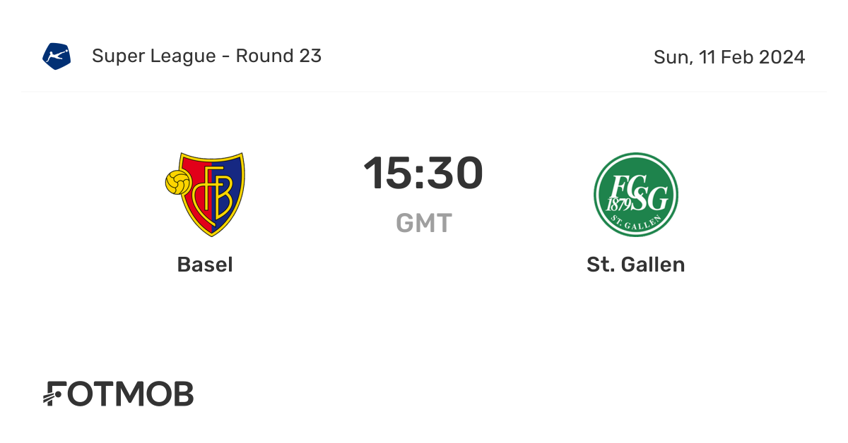 Basel vs St. Gallen - live score, predicted lineups and H2H stats