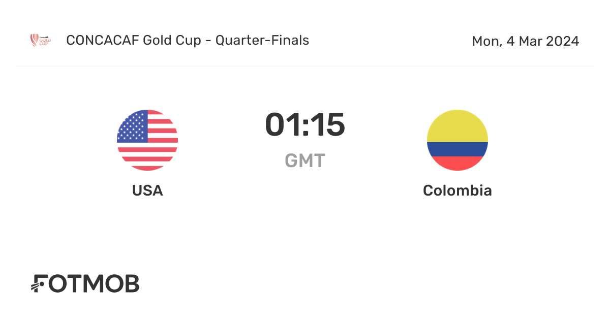 USA vs Colombia live score, predicted lineups and H2H stats