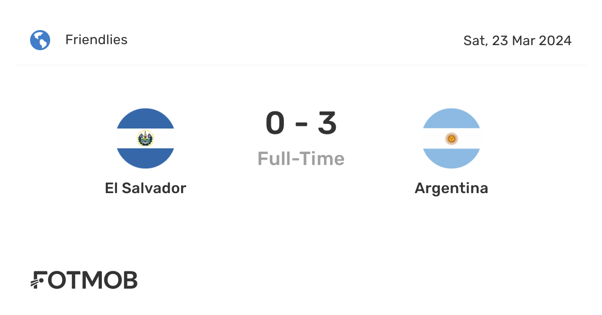 El Salvador vs Argentina live score, forventede startopstillinger og